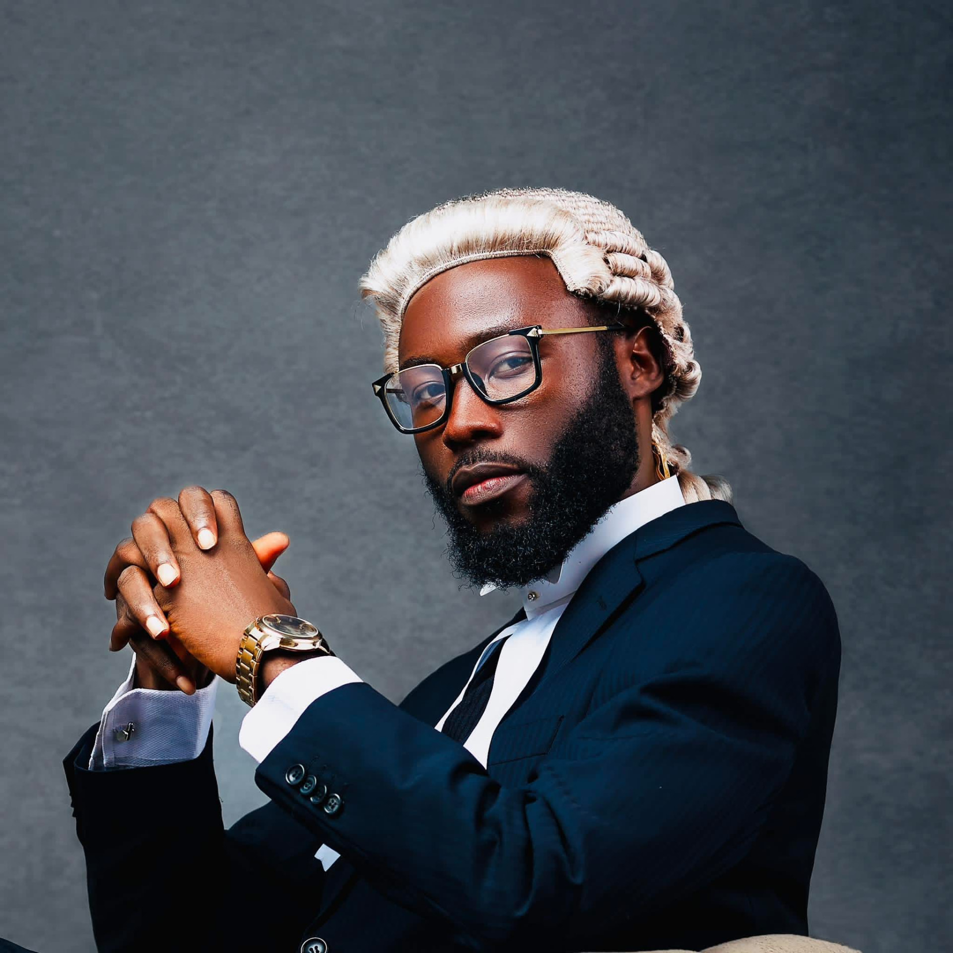 Portrait of Prince Ezeabata Chibuzor in legal attire
